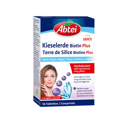 Abtei Kieselerde Biotin Plus Tabletten F R Gesunde Haut Haare Und N Gel